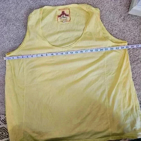 Johnny Was Yellow Plus Size Tank Size 2x - Picture 4 of 4